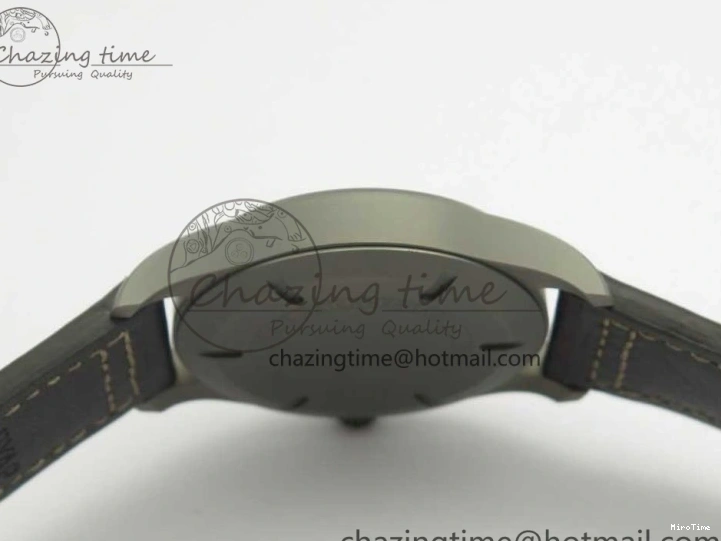 MIROTIME 0310 SmartChoice Mark XVIII IW327006 Titanium M+F 1:1 Best Edition Black Dial on Brown Leather Strap A 7145